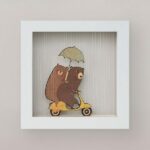 Cuadro Ositos en moto