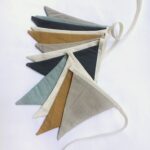 Banderin avellana y celeste