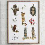 Cuadro "Animales Numeros"