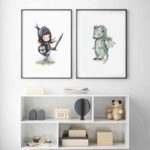 Cuadro Girl Knight & Dragon - Combo!