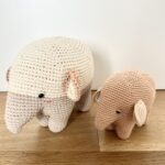 Elefantines tejidos - Set mama y bebe