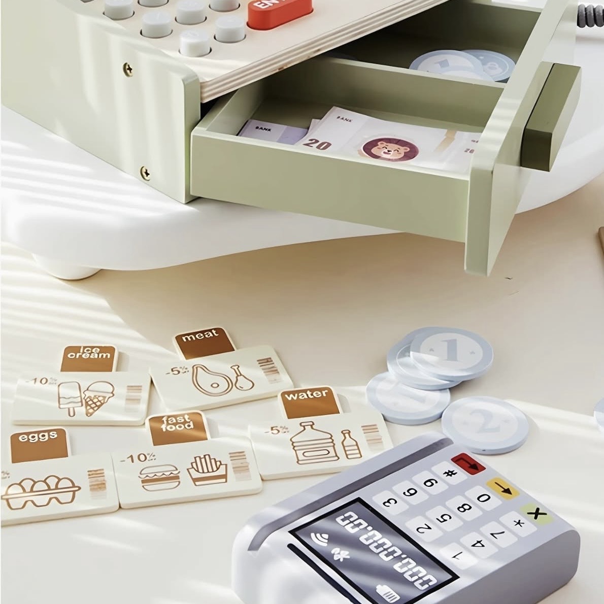 Caja registradora de madera - Imagen 3