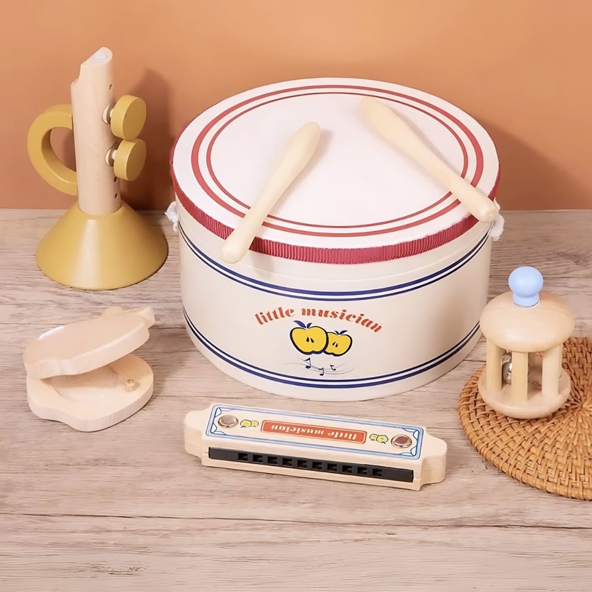 Kit musical de madera