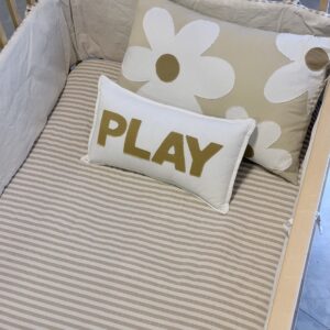 Acolchado Rayado arena - Cuna (varias medidas)